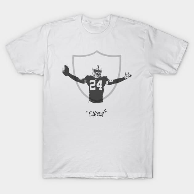 CWood Charles Woodson - Oakland Raiders T-Shirt by RomansOneTwenty